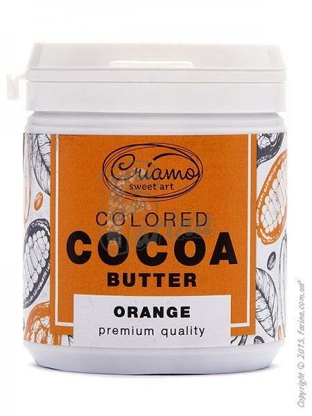 Краситель пищевой для шоколада на основе какао-масла Criamo Оранжевый/Orange 160g< фото цена